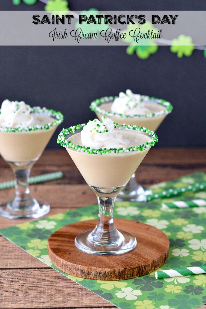 Irish Cream Drink Recipes
 Saint Patrick s Day Irish Cream Coffee Cocktail Recipe