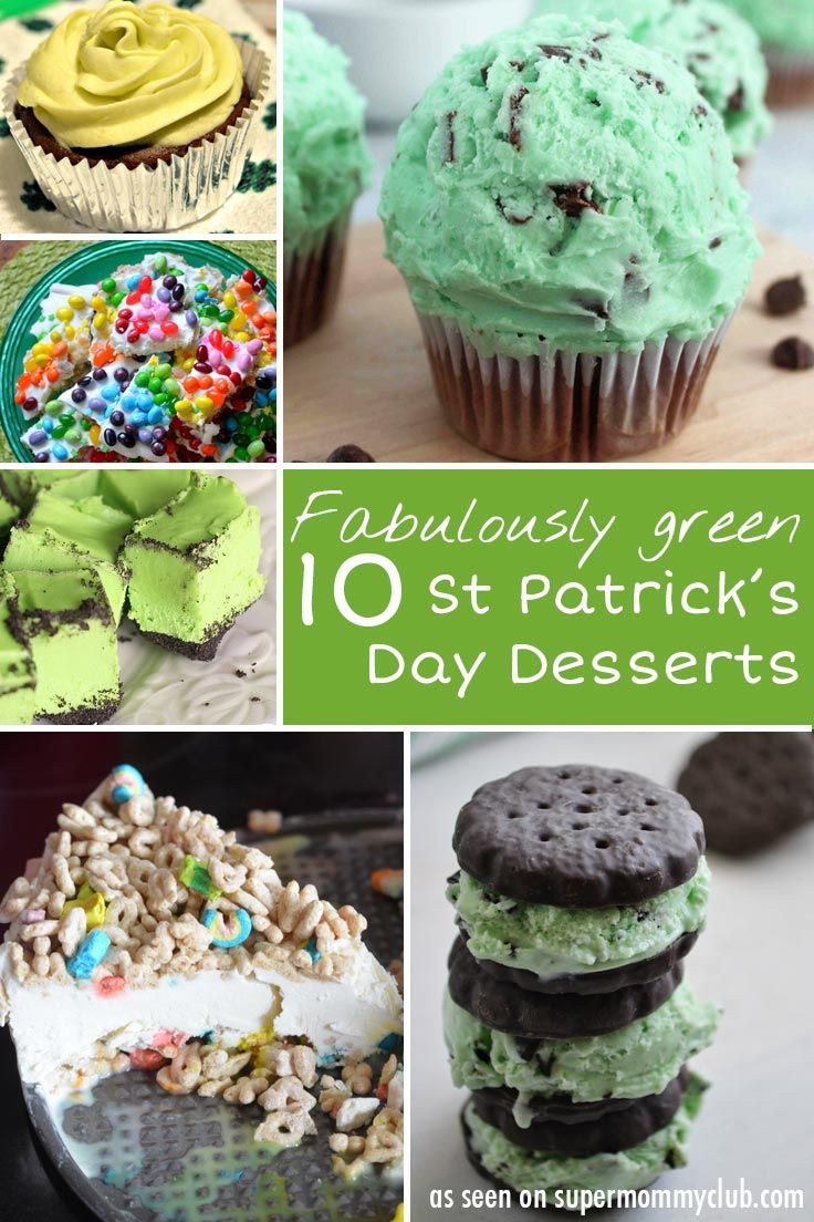 Irish Desserts For Kids
 10 Totally Green St Patrick s Day Desserts for Kids