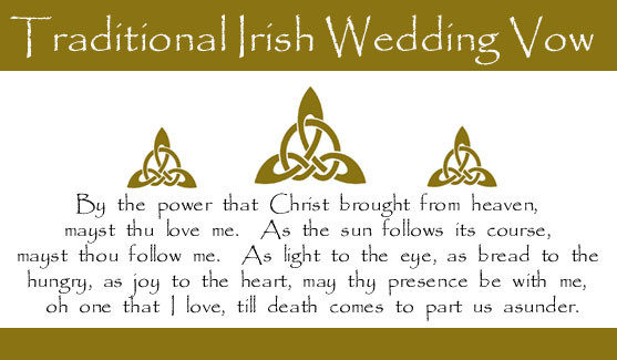 Irish Wedding Vows
 Irish Marriage Quotes QuotesGram