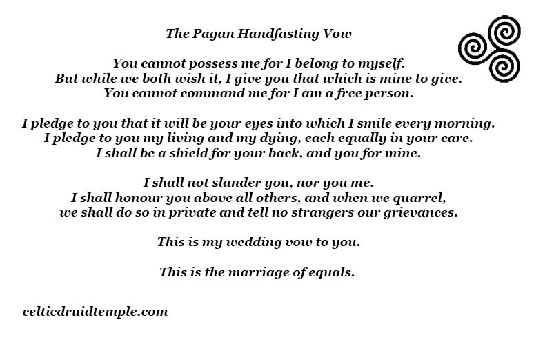 Irish Wedding Vows
 The Best Wiccan Wedding Vows – Home Family Style and Art