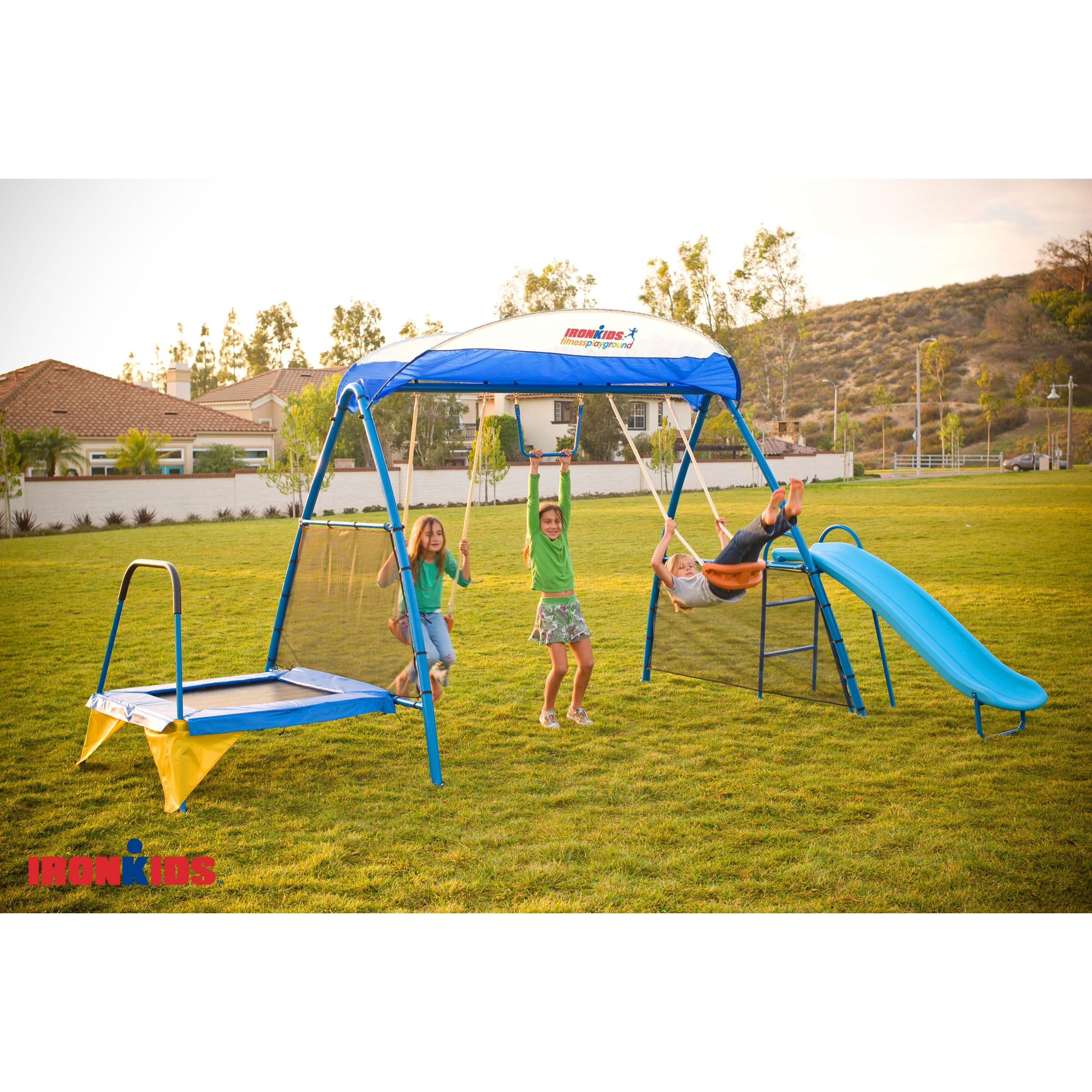 Iron Kids Swing Sets
 IronKids Premier 100 Fitness Swing Set & Reviews