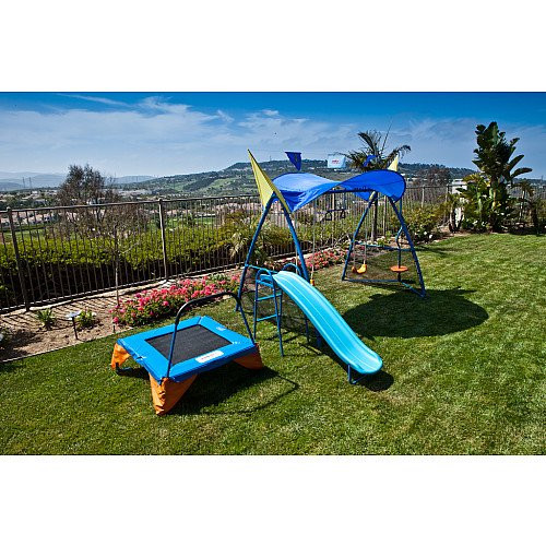 Iron Kids Swing Sets
 8103 IronKids 300 Swing Set Trampoline petitive Edge