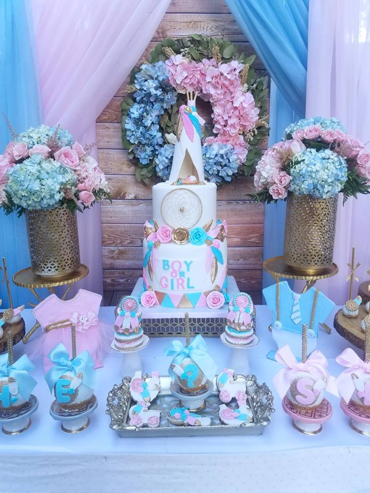 Is A Gender Reveal Party A Baby Shower
 Boho Gender Reveal Party Baby Shower Ideas Themes Games