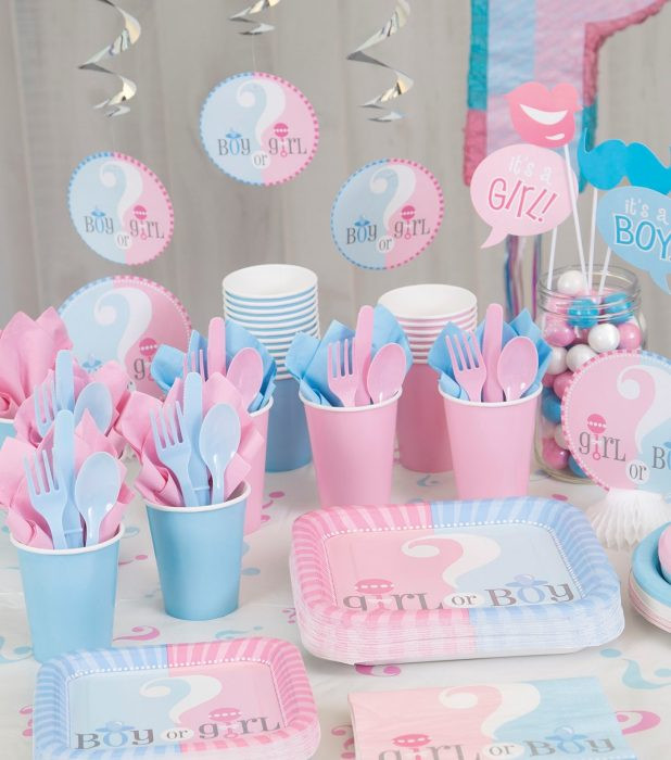Is A Gender Reveal Party A Baby Shower
 GENDER REVEAL Party Supplies Games Tableware Decorations