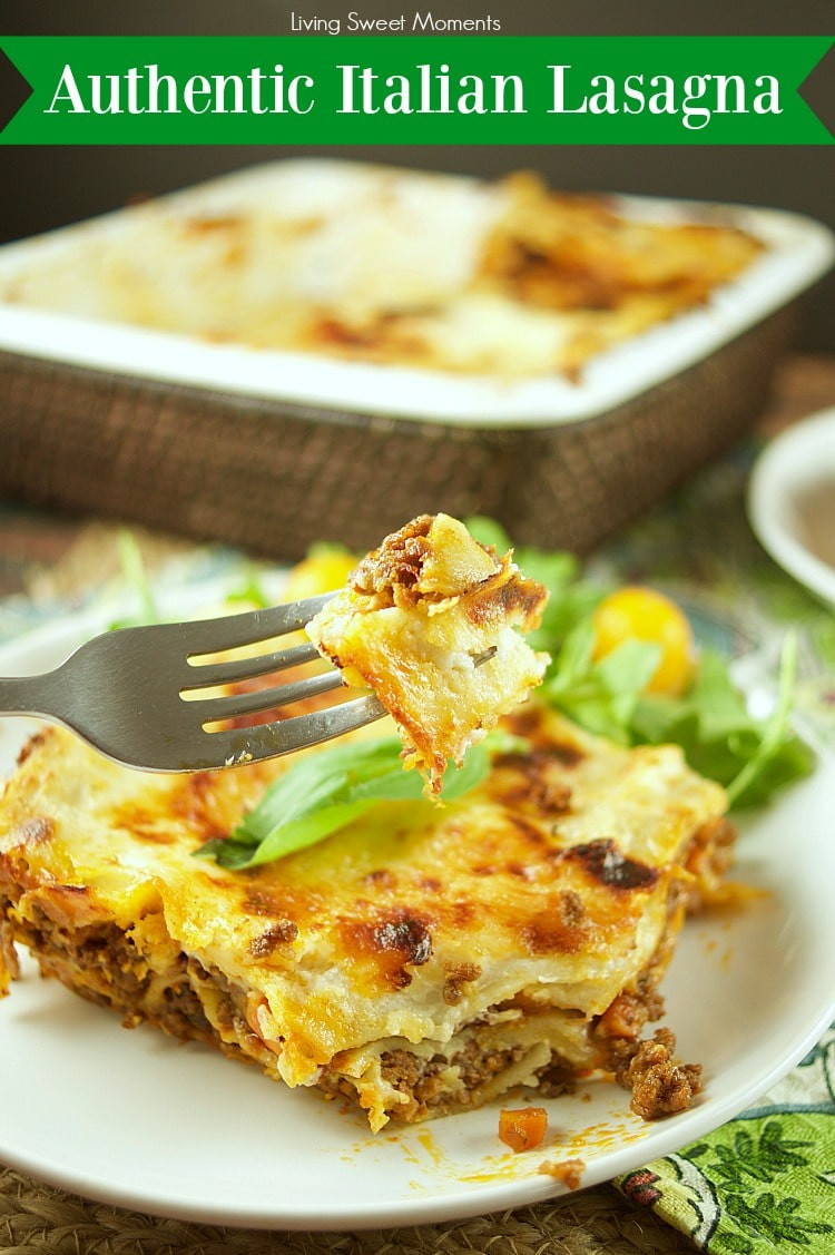 Is Lasagna Italian
 Authentic Italian Lasagna Recipe Living Sweet Moments