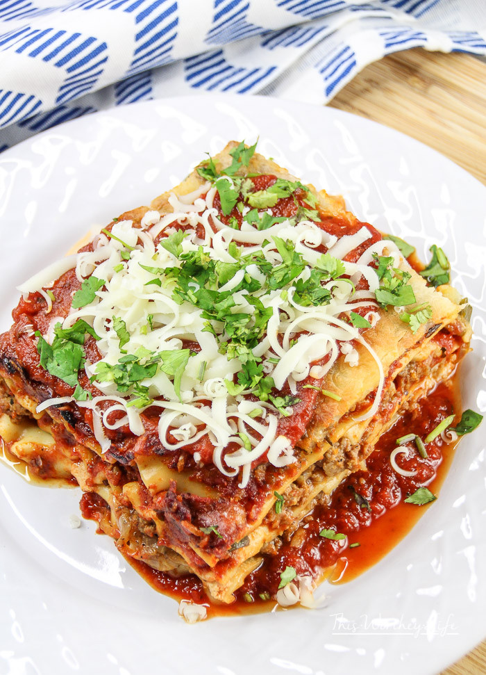 Is Lasagna Italian
 Beef Italian Sausage Lasagna With Caramelized ions