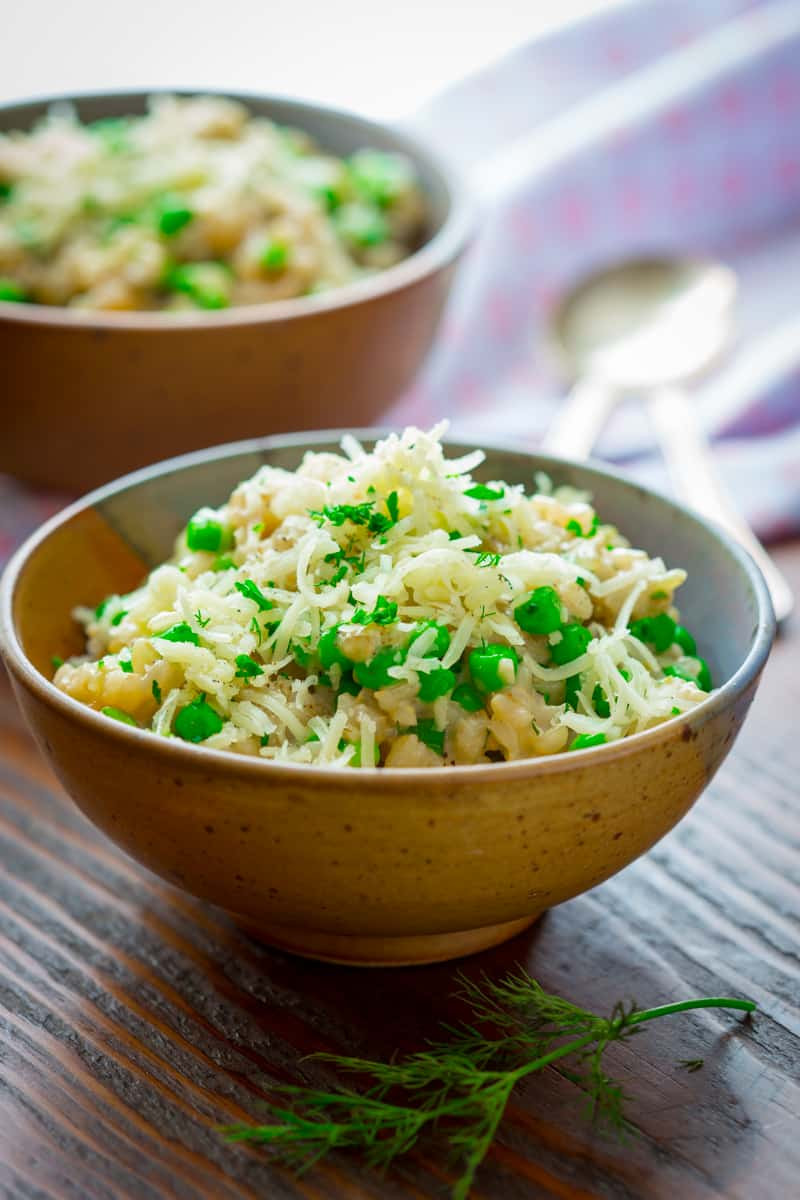 Is Risotto Rice
 cheddar brown rice risotto with peas Healthy Seasonal