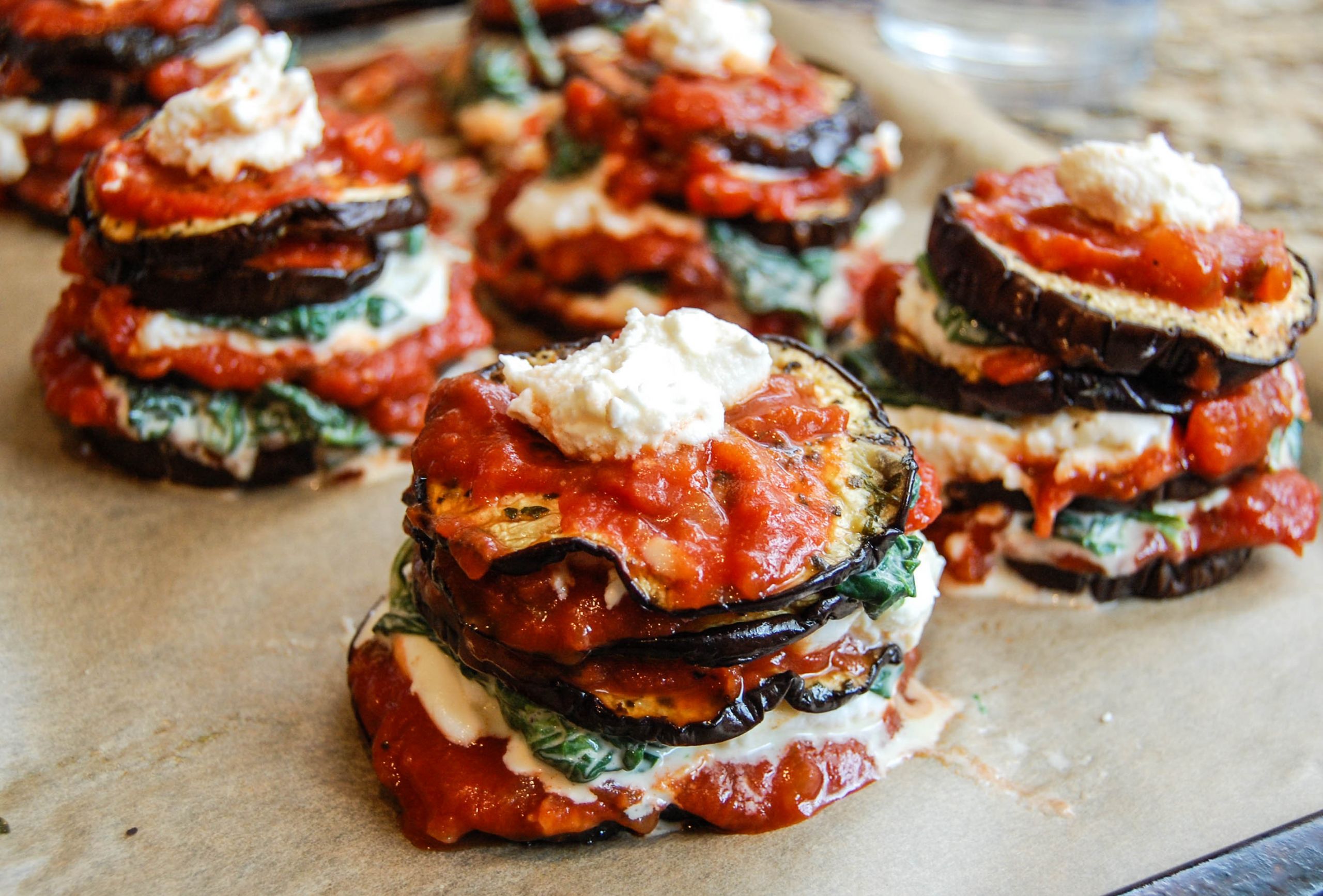 Italian For Eggplant
 Baked Eggplant Stacks and a Review Pure Thyme