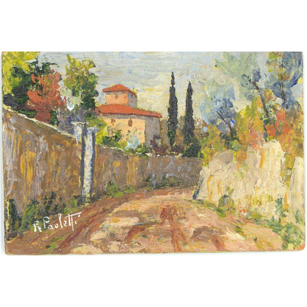 Italian Landscape Painting
 Renzo Paoletti Italian Landscape II Oil Painting