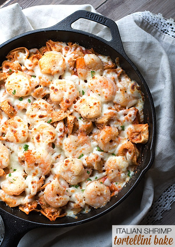 Italian Shrimp Recipes
 Easy Italian Shrimp Tortellini Bake