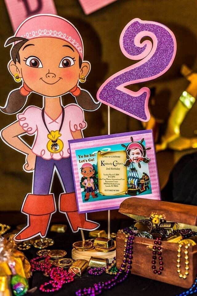 Izzy Birthday Party Supplies
 Izzy Jake the pirate disney table centerpiece decorations