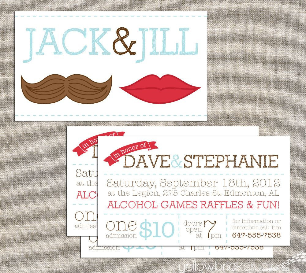 Jack And Jill Bachelor Bachelorette Party Ideas
Jack & Jill Tickets Stag and Doe Mr and Mrs digital