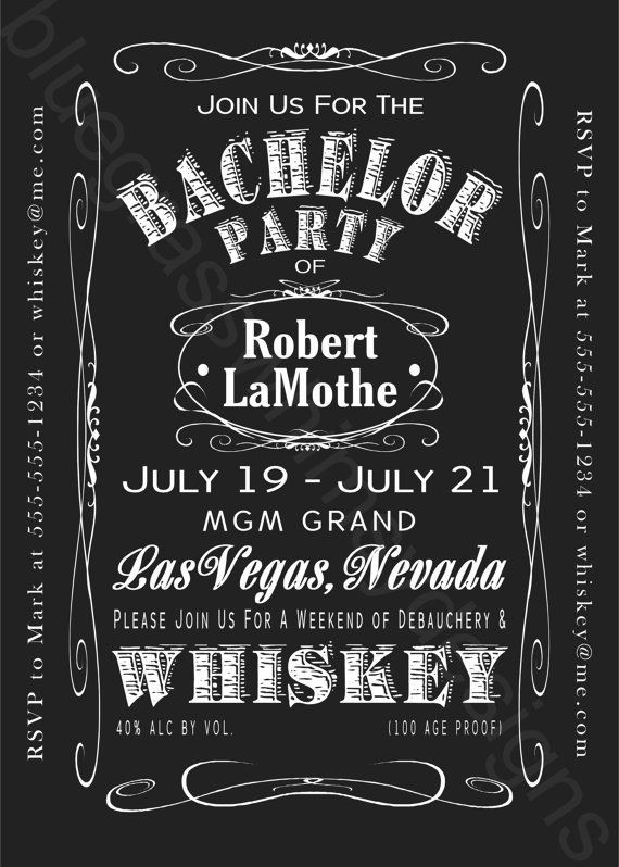 Jack And Jill Bachelor Bachelorette Party Ideas
 JACK DANIELS Bachelor Party Weekend 5x7 by BluegrassWhimsy