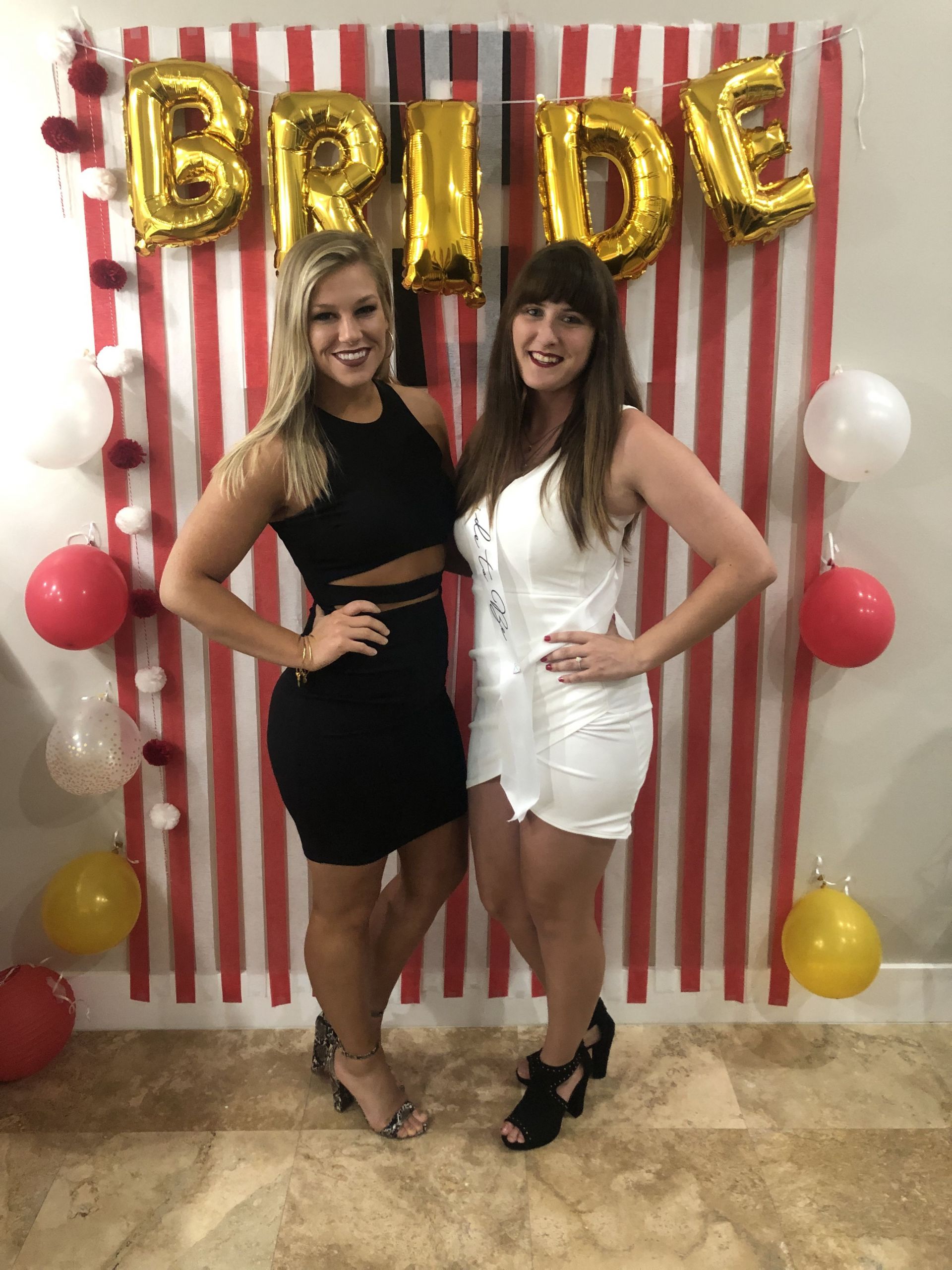 Jack And Jill Bachelor Bachelorette Party Ideas
 red white and gold themed bachelorette party for this