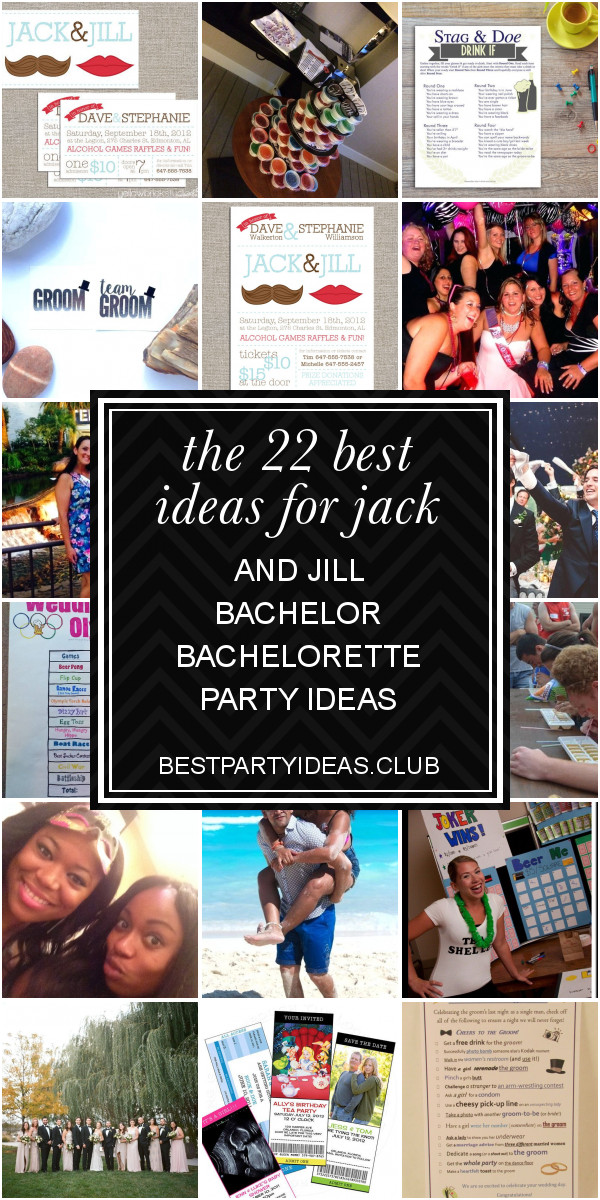 Jack And Jill Bachelor Bachelorette Party Ideas
 The 22 Best Ideas for Jack and Jill Bachelor Bachelorette