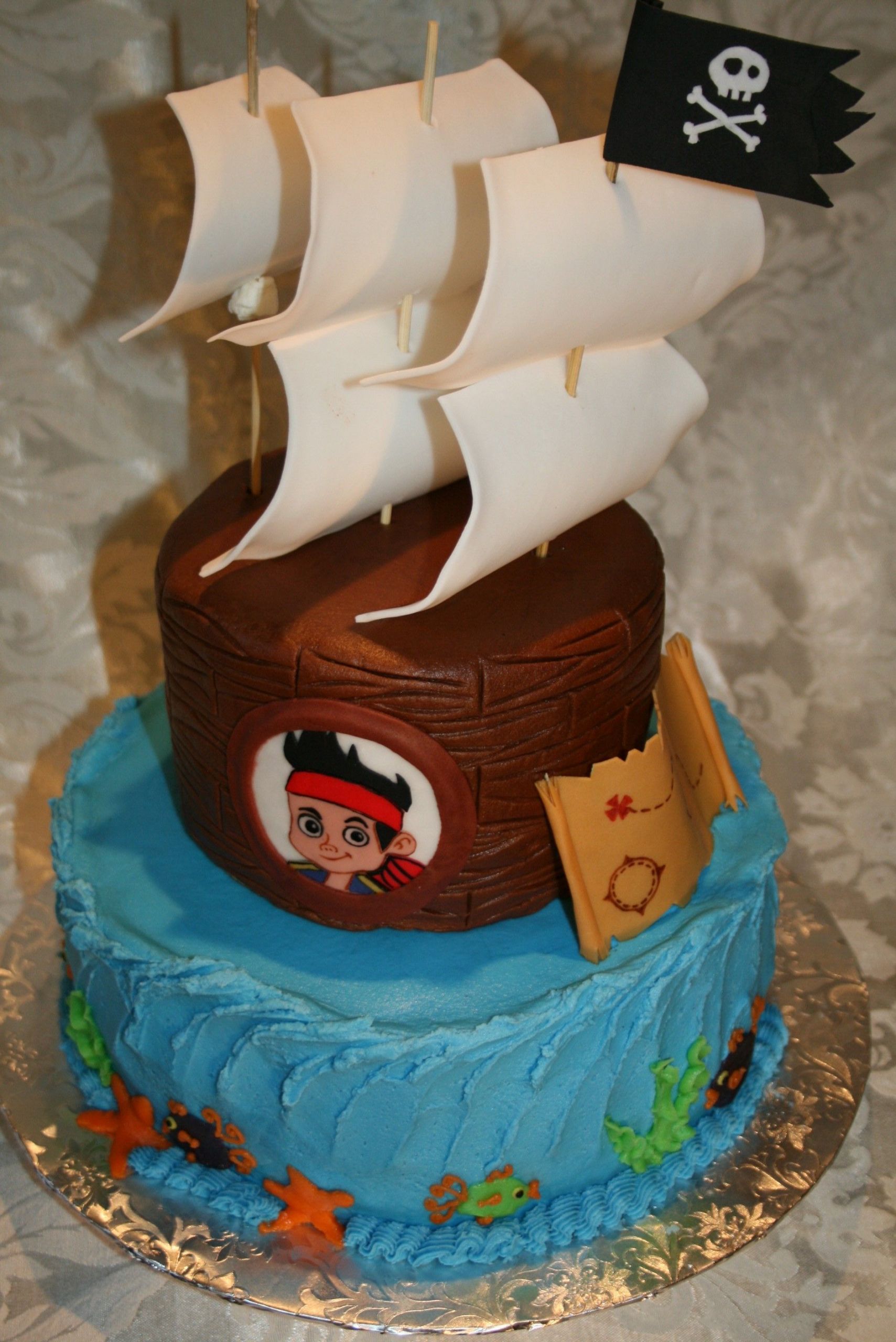 Jake And The Neverland Pirates Birthday Cake
 Jake and the Neverland Pirates cake