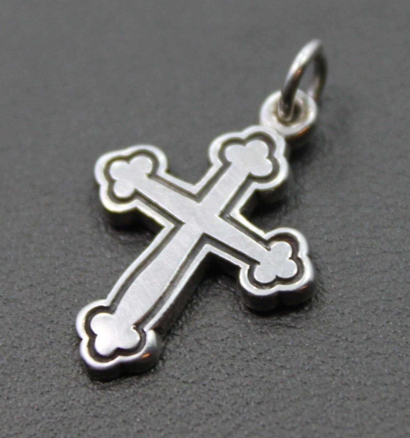 James Avery Cross Earrings
 Vintage Sterling James Avery Cross Religious Pendant on Black