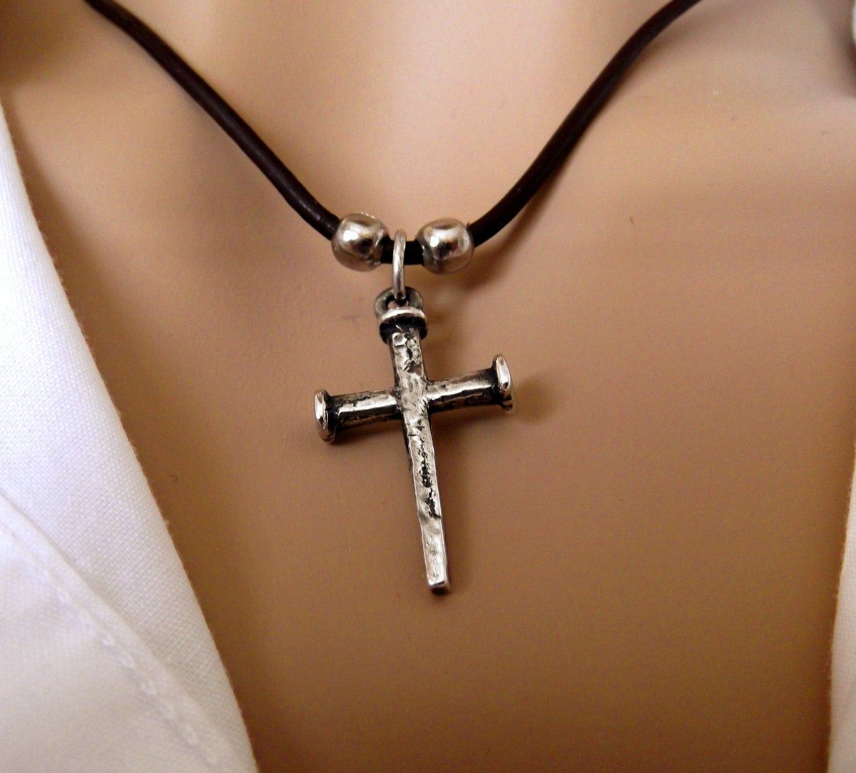 James Avery Cross Earrings
 Mens James Avery Sterling Silver Nail Cross Pendant Necklace