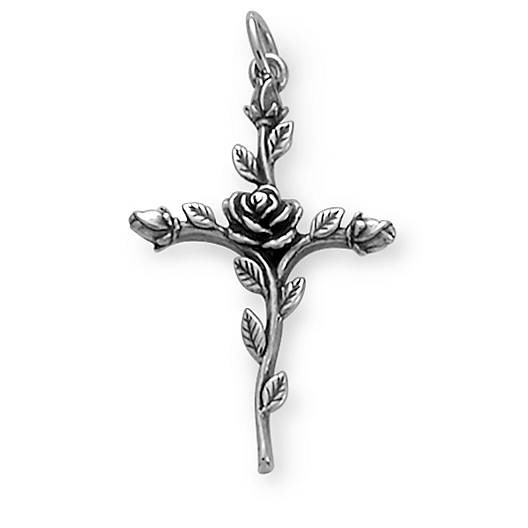 James Avery Cross Earrings
 Rosebud Cross James Avery