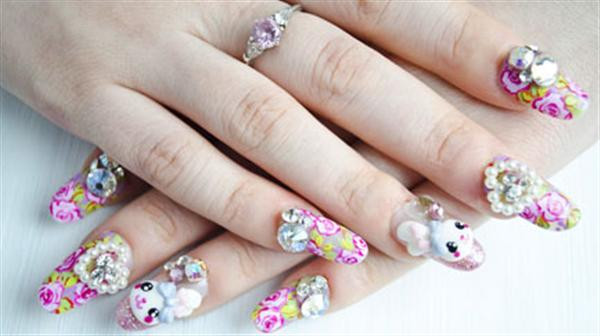 Japan 3d Nail Art
 Elegant And Beautiful Japanese 3D Nail Art Designs