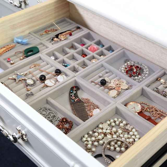 Jewelry Drawer Organizer DIY
 Hot Drawer DIY Rings Bracelets Gift Box Jewelry Storage