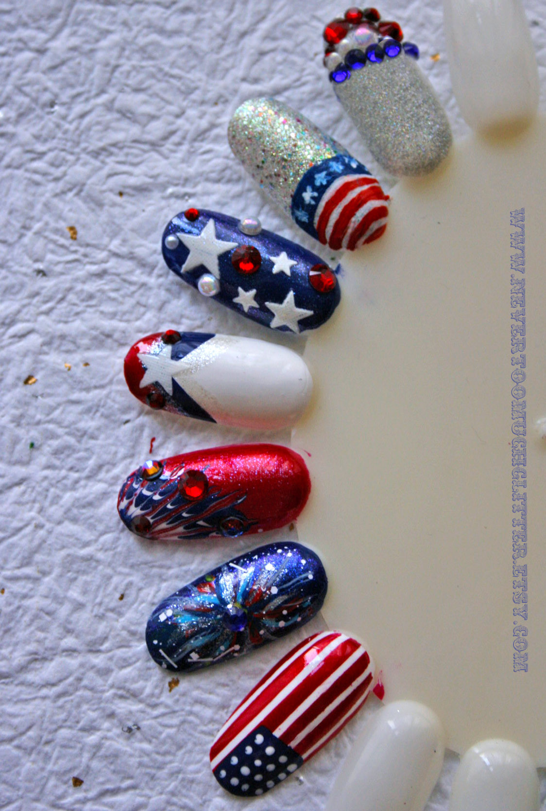 July 4th Nail Designs
 Some Fun July 4th Nail Art Ideas