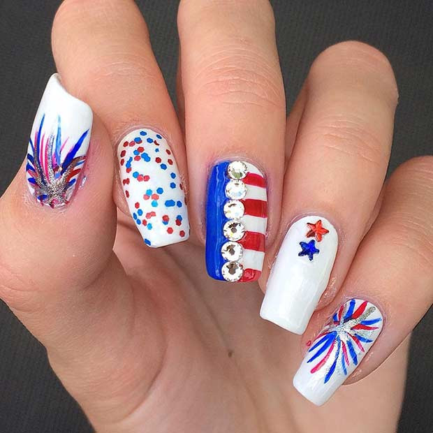 July 4th Nail Designs
 31 Patriotic Nail Ideas for the 4th of July