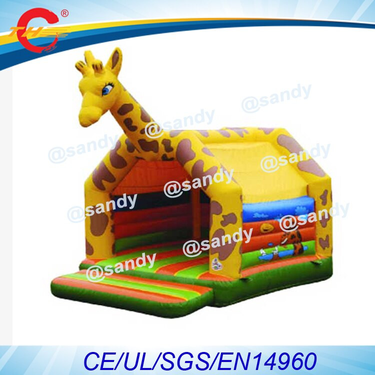 Jumper For Kids Party
 free air ship to door 4x4x4mH Inflatable Giraffe jumper