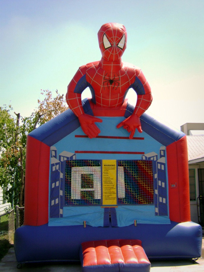 Jumper For Kids Party
 Half Spiderman Inflatable Bounce House Rentals