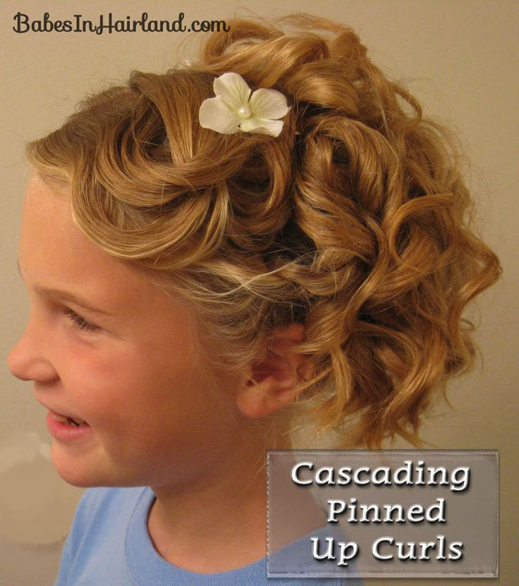 Junior Bridesmaid Hairstyle
 15 best images about Junior bridesmaid hairstyles on