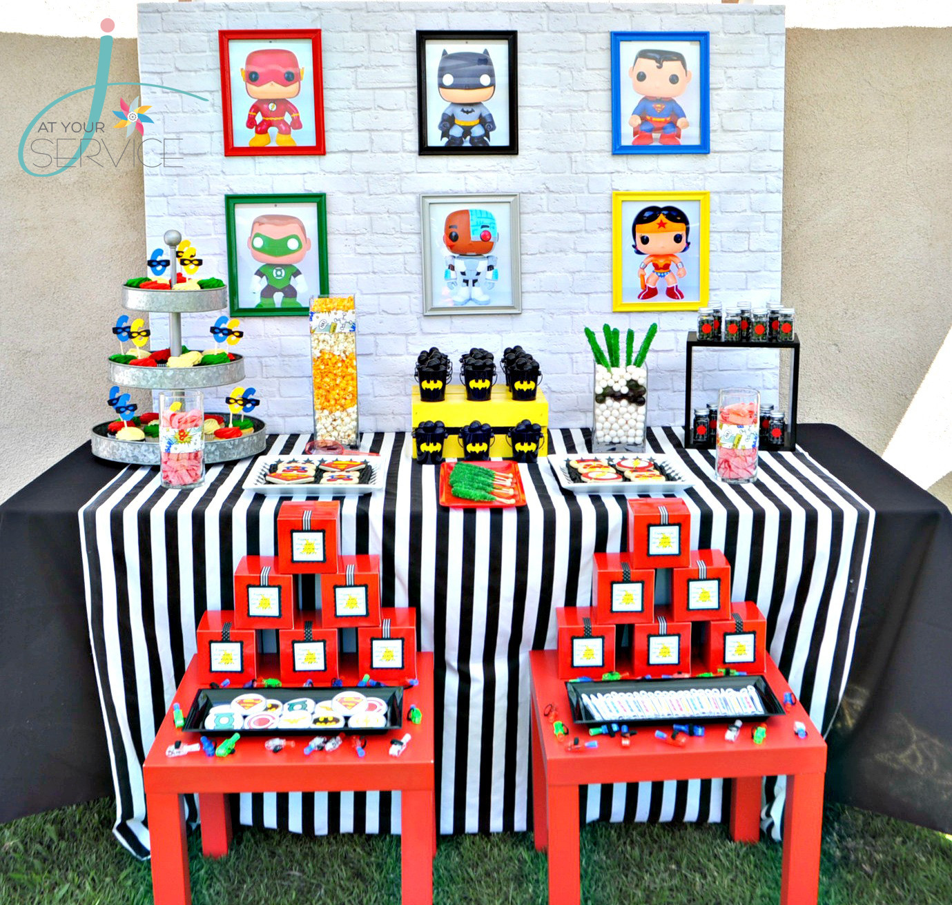 Justice League Birthday Party Ideas
 POP Justice League Birthday Party Project Nursery