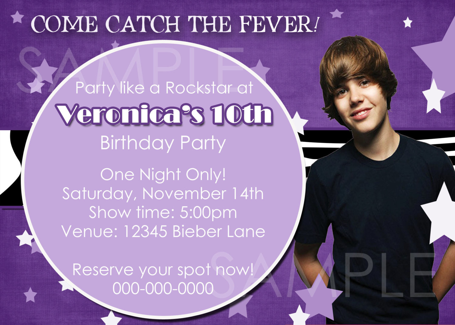Justin Bieber Birthday Card
 DIY Printable Justin Bieber Birthday by EllieBlueDesigns