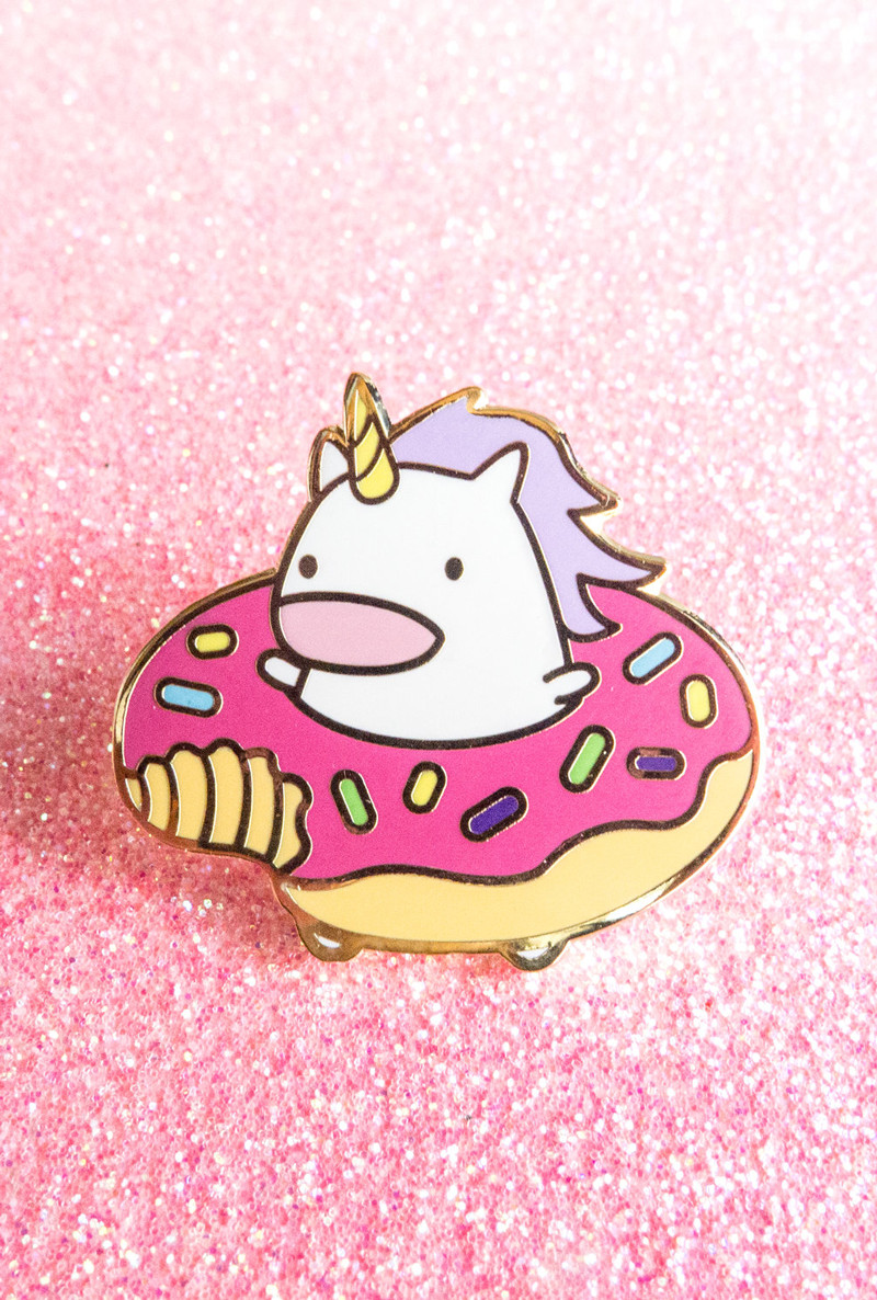 Kawaii Pins
 Pin Unicorn Hula Donut Enamel Pin