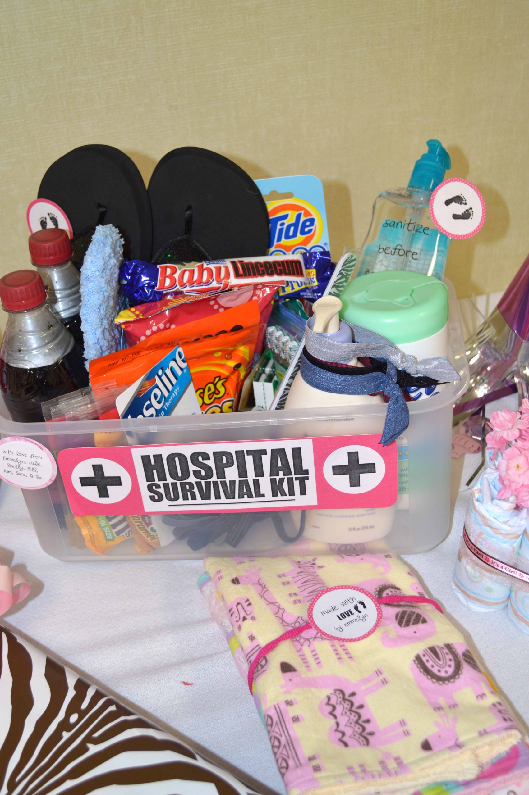 Keepsake Baby Shower Gifts
 Hospital Survival Kit Baby Shower Gift