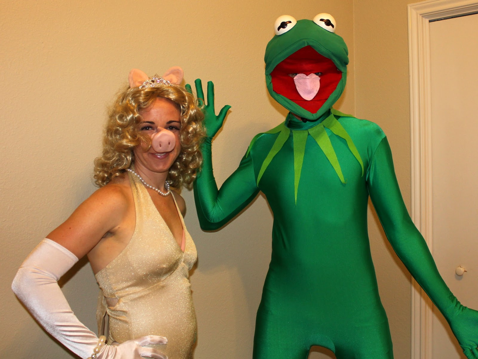 Kermit Costume DIY
 The Wooster Roost Halloween Homemade Kermit Costume