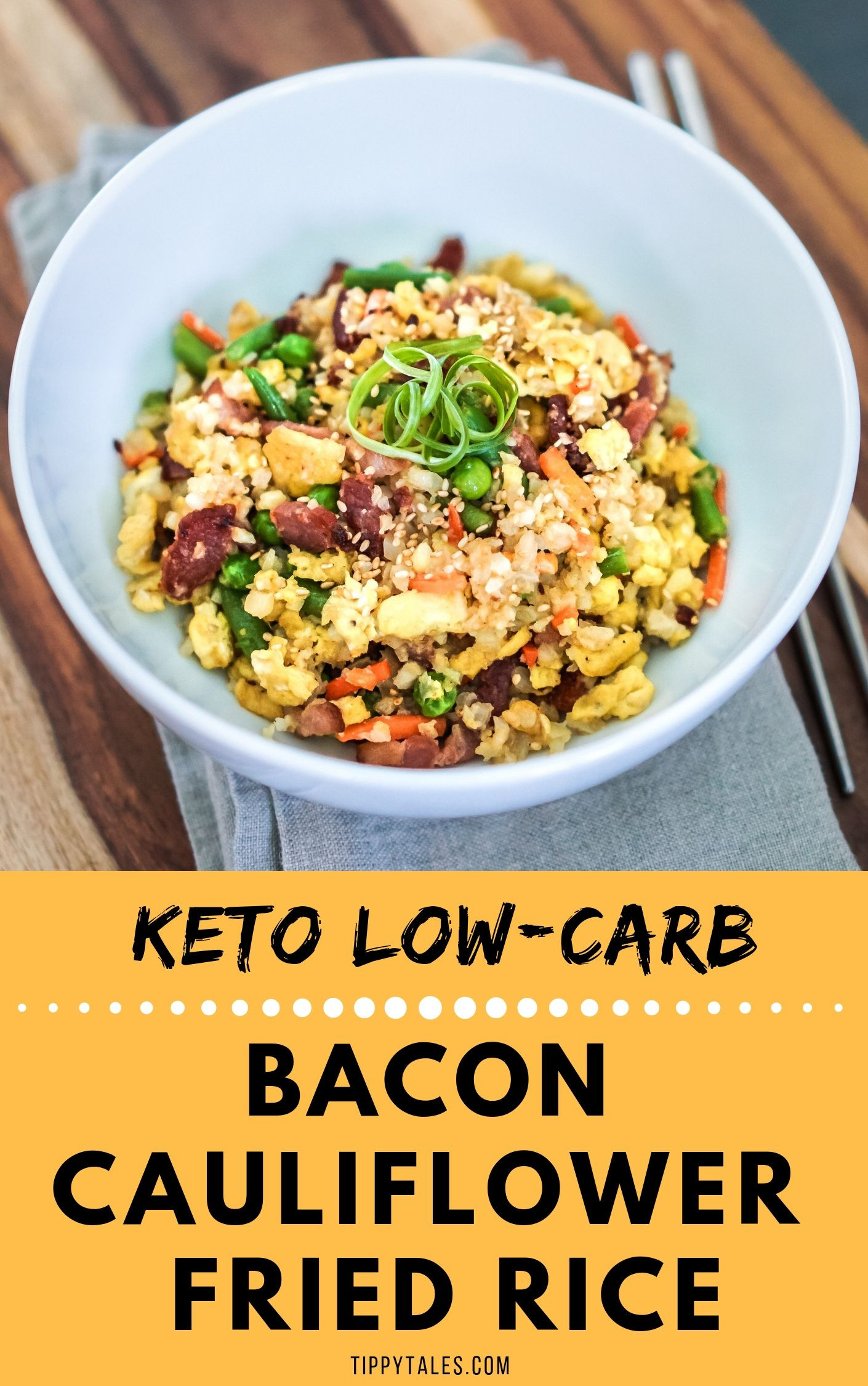 Keto Cauliflower Rice
 Keto Bacon Cauliflower Fried Rice Recipe