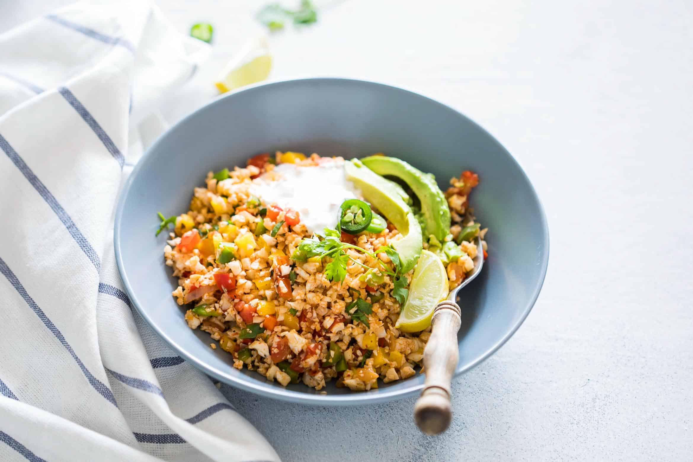 Keto Cauliflower Rice
 Low Carb Mexican Cauliflower Rice Paleo Vegan Keto