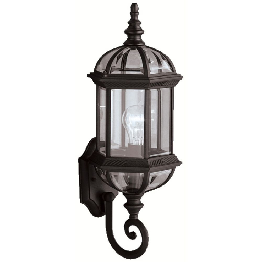Kichler Outdoor Landscape Lighting
 Kichler Outdoor Wall Light with Clear Glass in Black