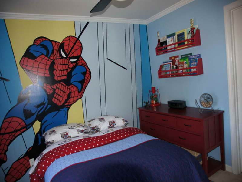 Kid Bedroom Painting Ideas
 Spiderman Wall Kids Bedroom Paint Ideas