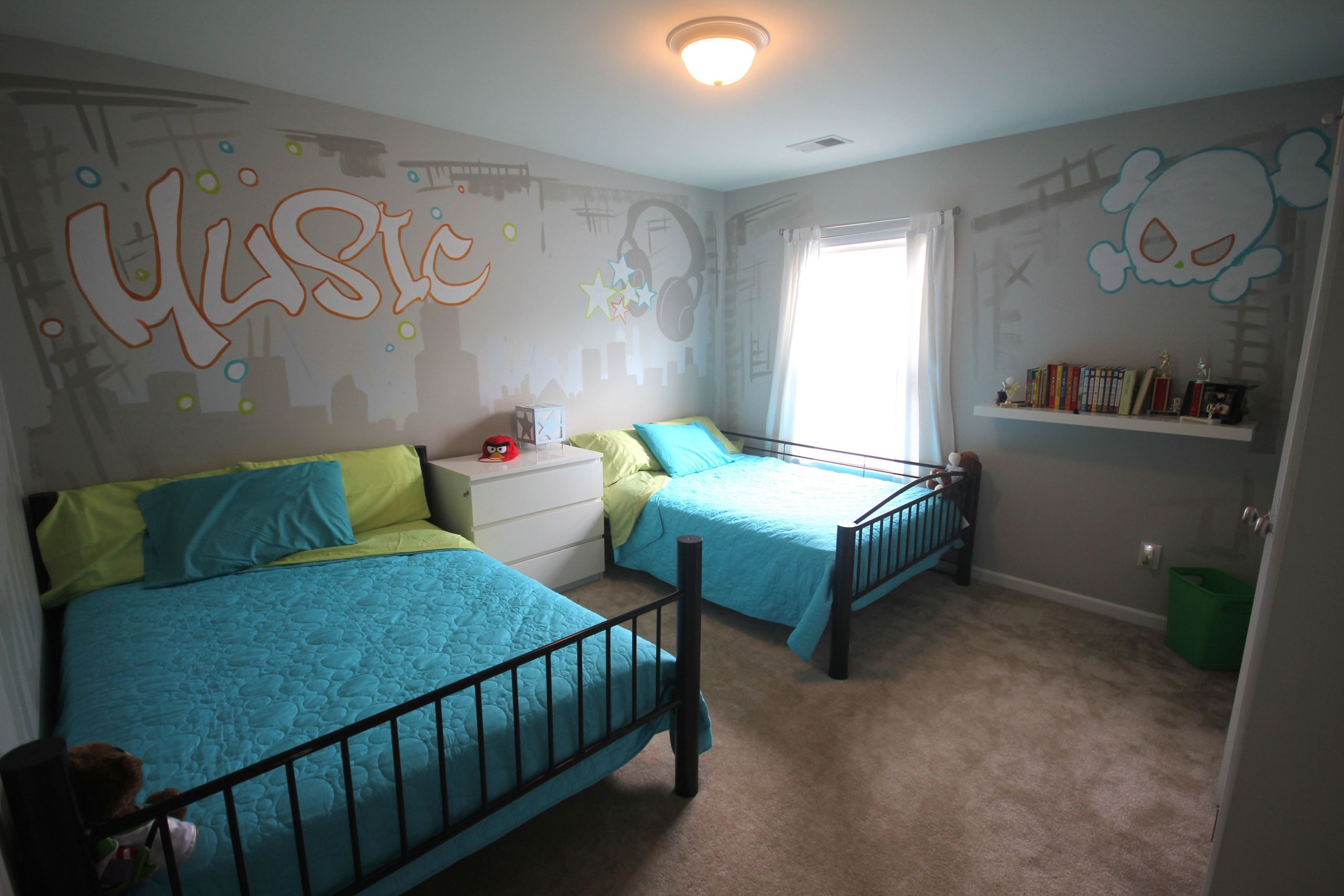 Kid Bedroom Painting Ideas
 Kids Music themed Room Bedroom ideas for kids Fun gray