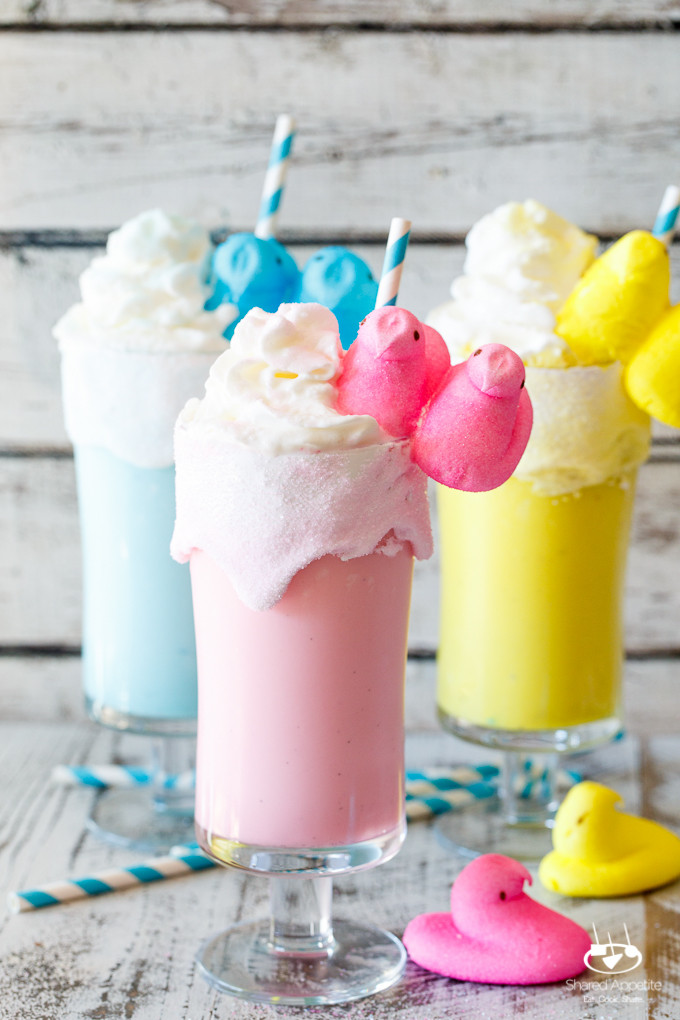 Kid Friendly Desserts Recipes
 Toasted Marshmallow Easter Peeps Milkshakes d Appetite