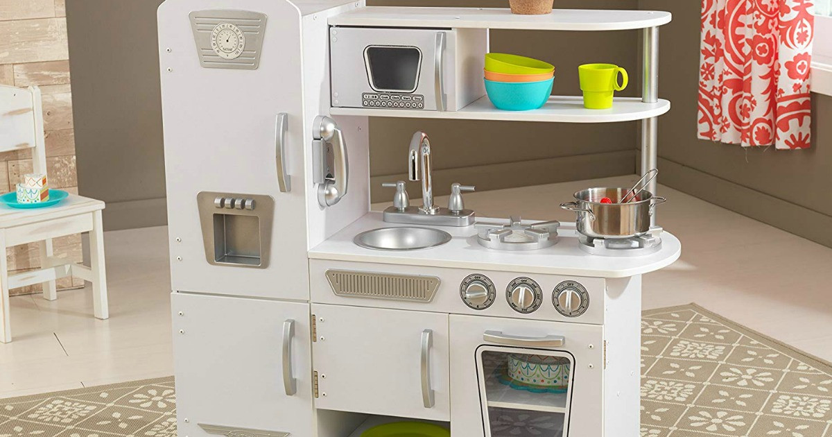 Kidkraft Retro Kitchen White
 KidKraft White Vintage Kitchen ly $77 99 Shipped