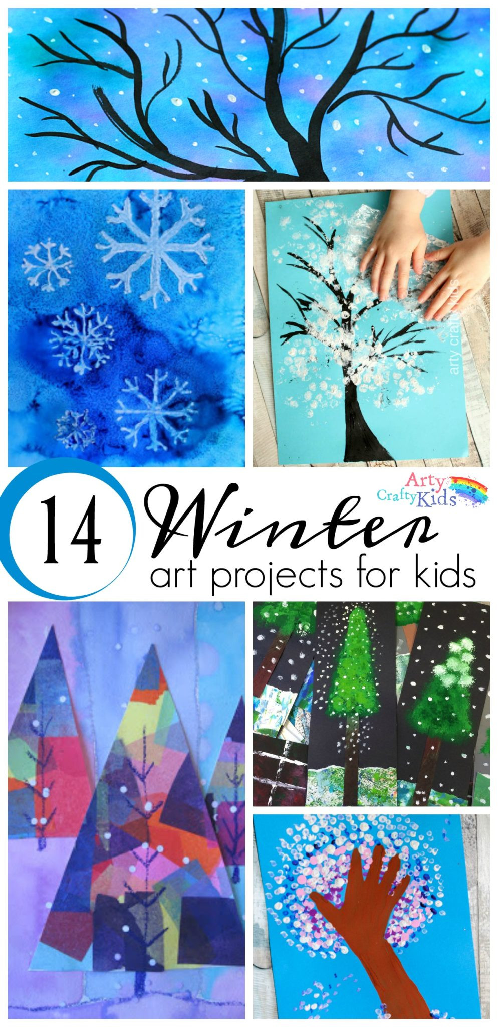 Kids Art Projects
 14 Wonderful Winter Art Projects for Kids