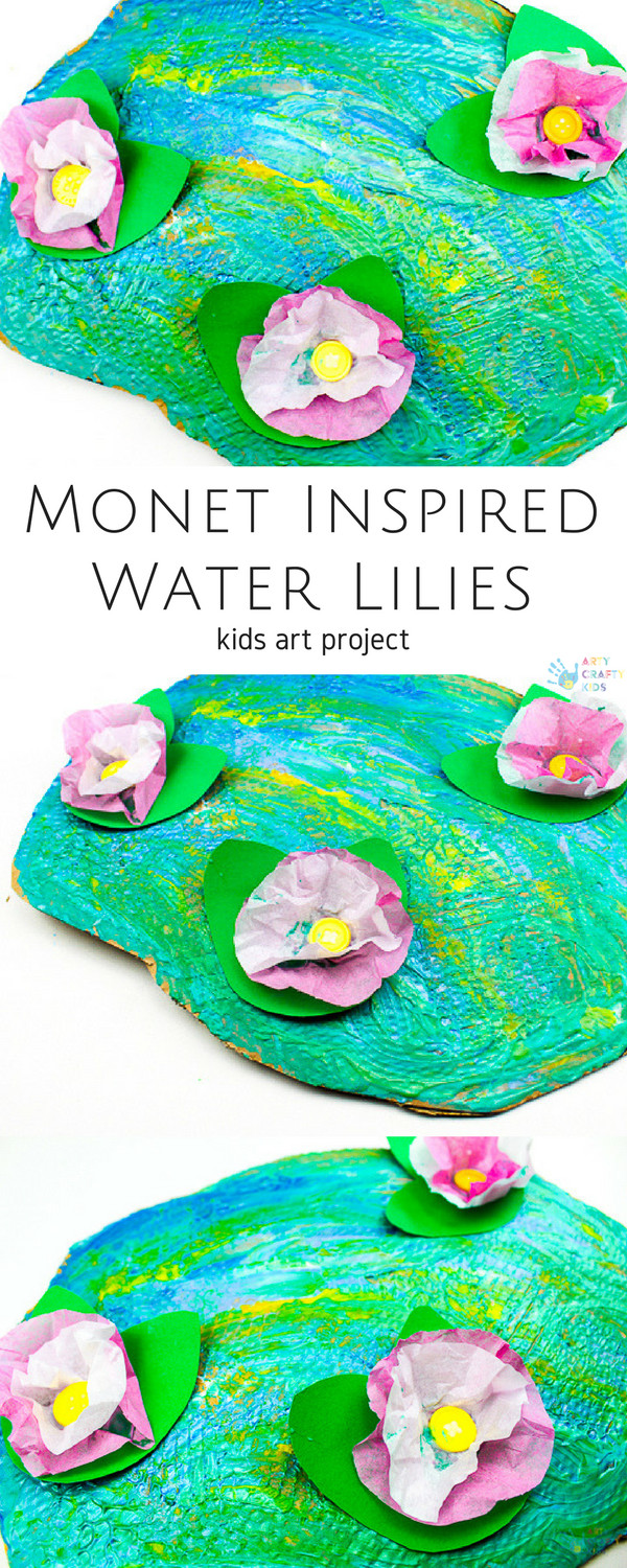 Kids Art Projects
 Claude Monet Water Lilies Art Project for Kids