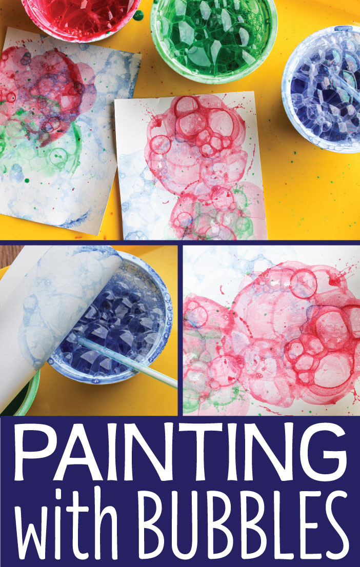 Kids Art Projects
 Art Activities for Kids Painting with Bubbles Early