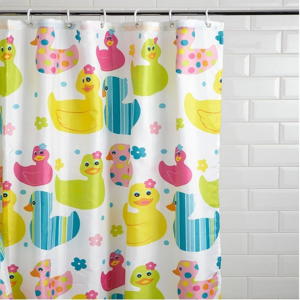 Kids Bathroom Curtains
 NEW KIDS QUACKERS DUCK DESIGN CHILDRENS SHOWER CURTAIN NON