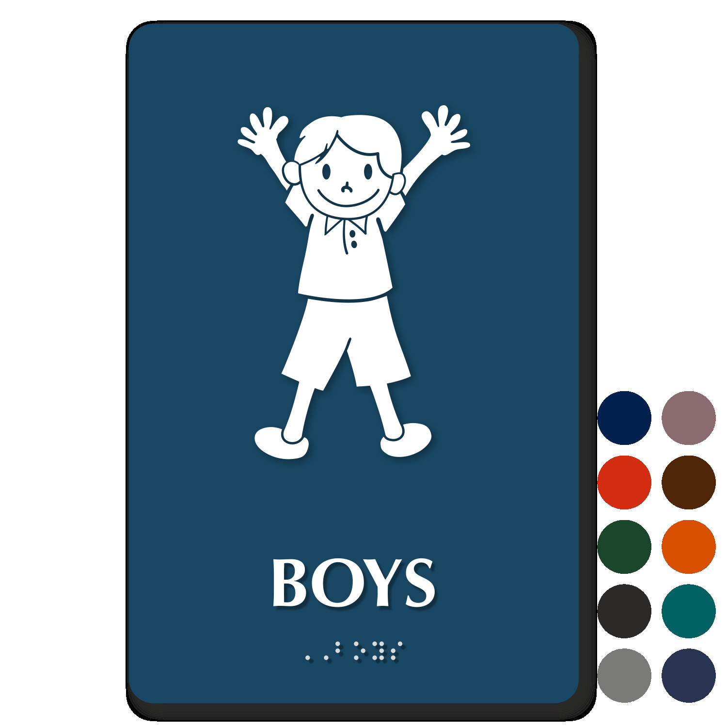 Kids Bathroom Signs
 Boys Bathroom Signs