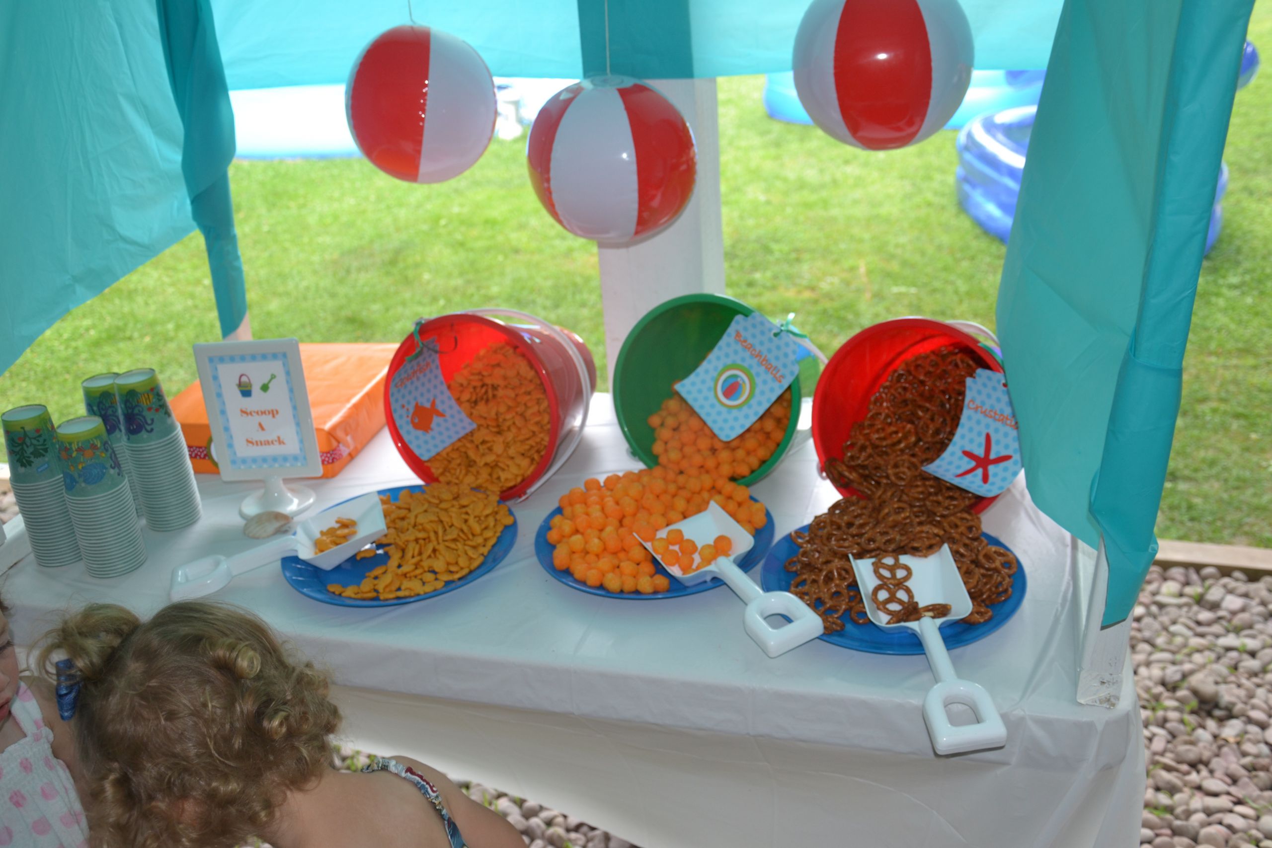 Kids Beach Birthday Party
 Party on a Bud  Ideas for Serving Summer Snacks