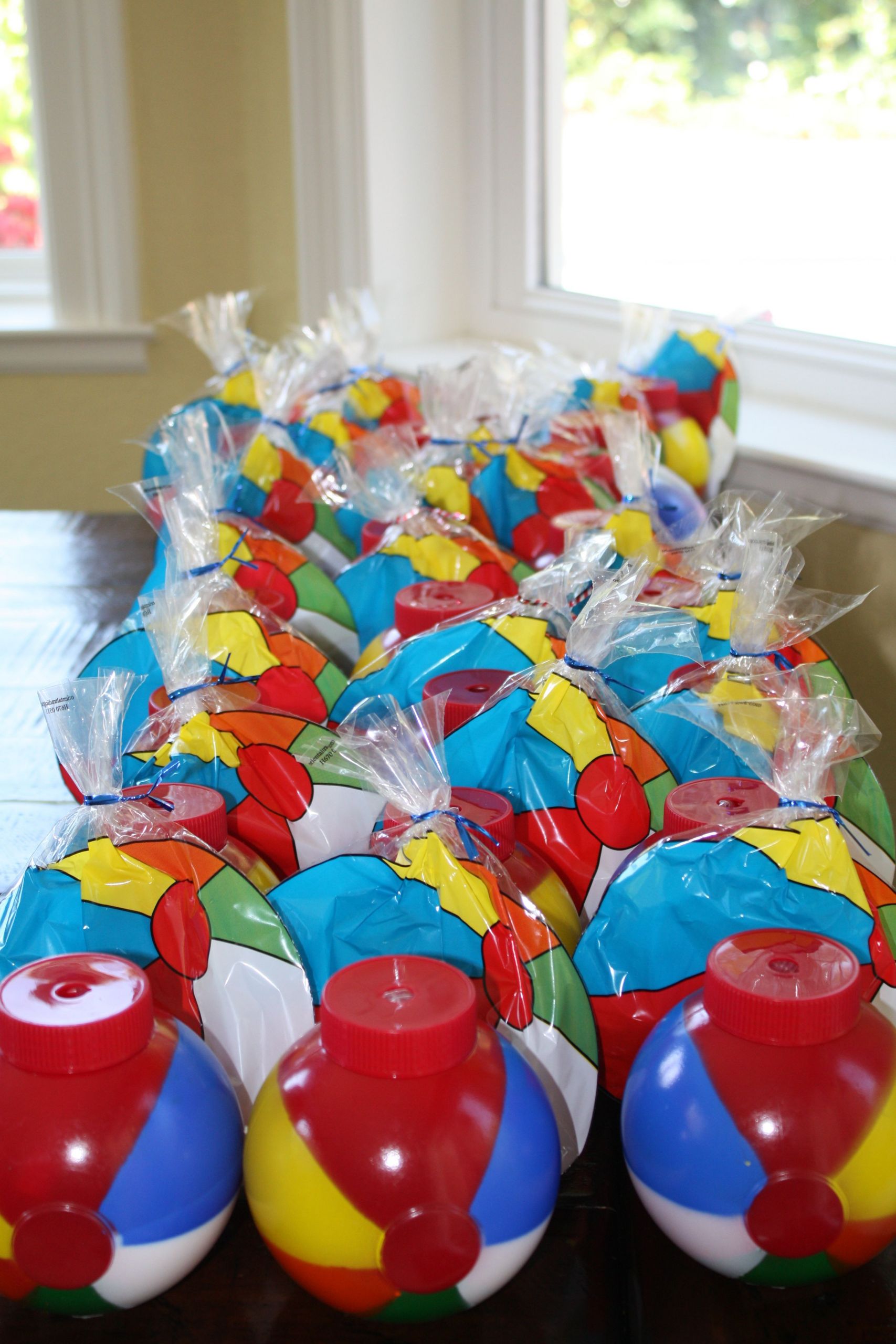 Kids Beach Party Ideas
 Beach ball party favors With images