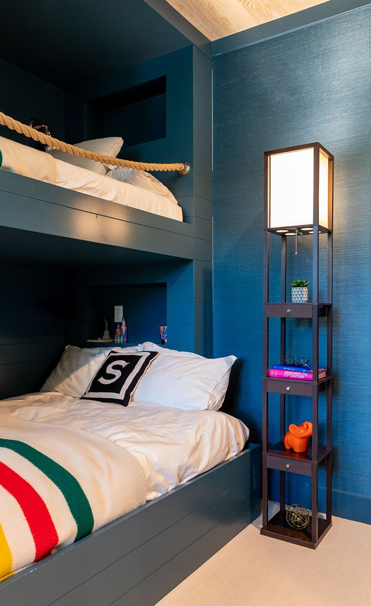 Kids Bedroom Floor Lamp
 Love this Maxwell shelf floor lamp that shines for top and